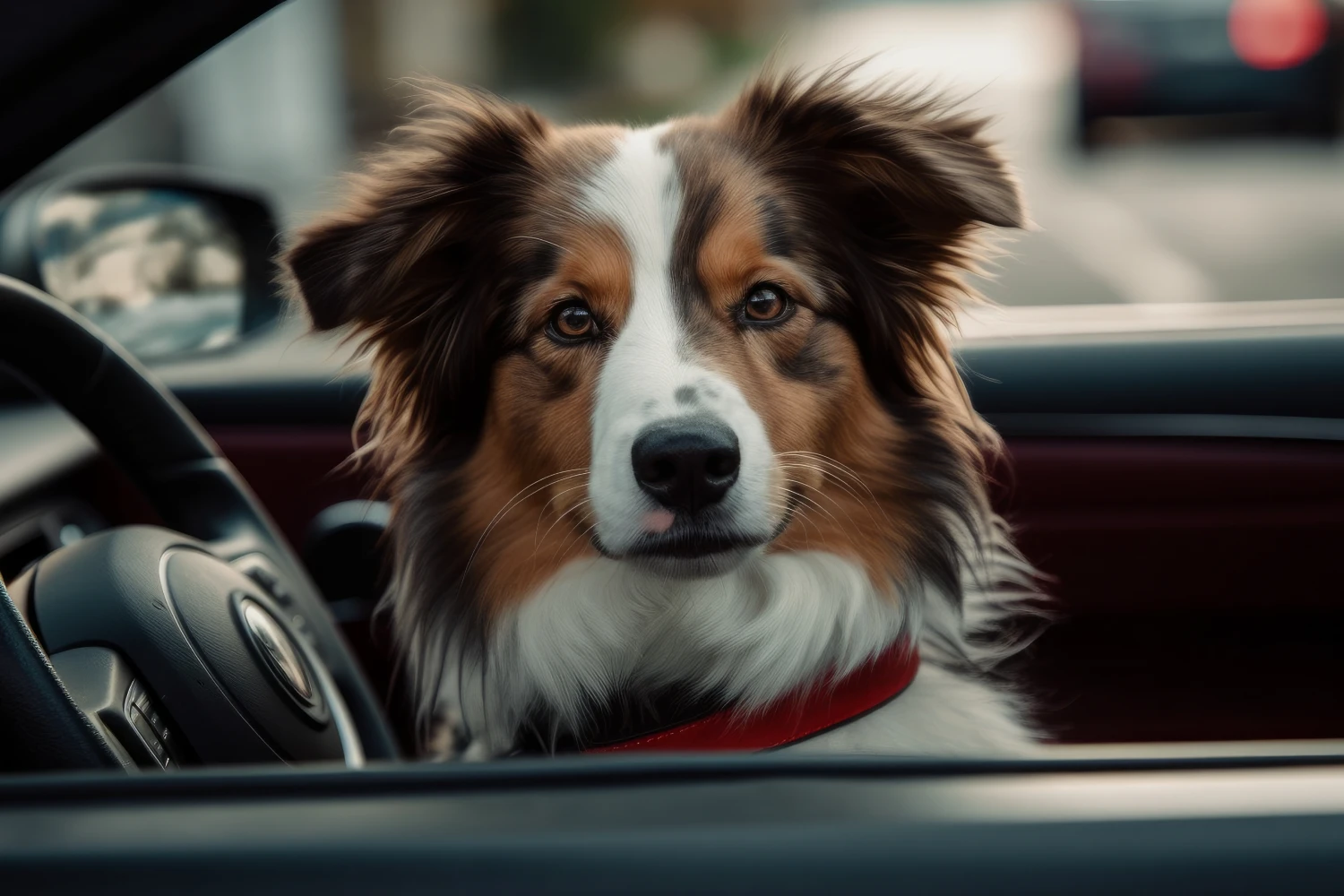 Ford Mustang Dog Car Seat for Shetland Sheepdogs